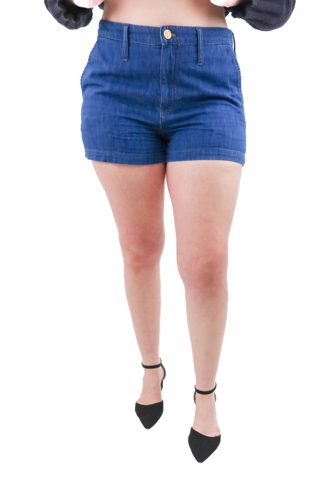 j.crew medium wash denim shorts (30; retail $58.50))