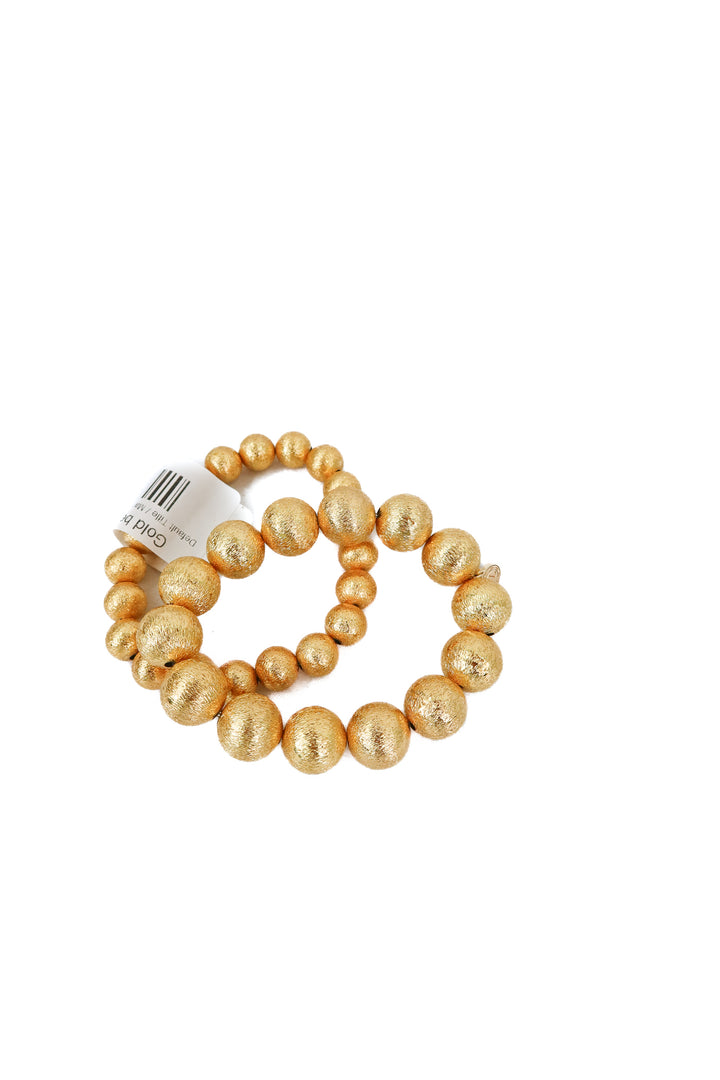 Gold bead bracelets
