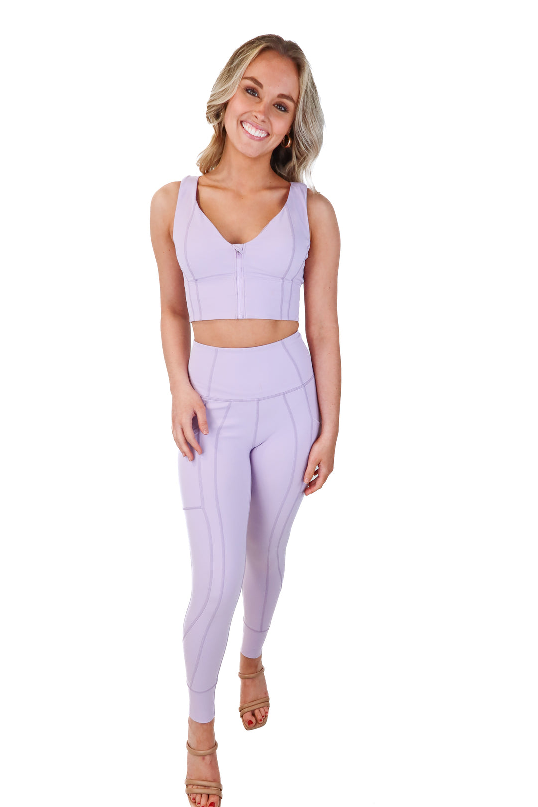 SOLD: free people lilac active set (s)