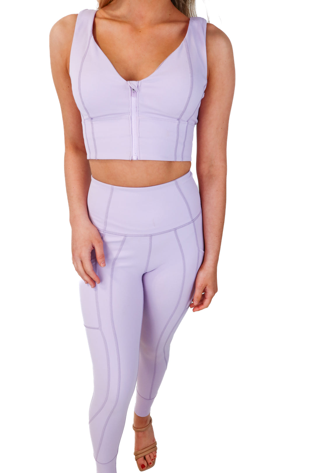 SOLD: free people lilac active set (s)