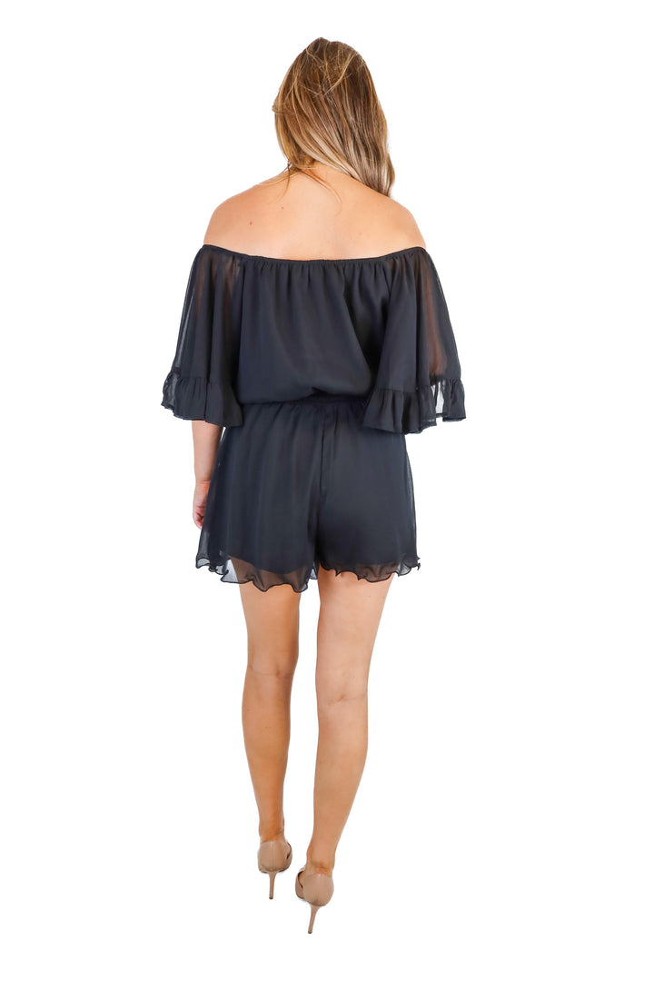 endless rose black romper (m)
