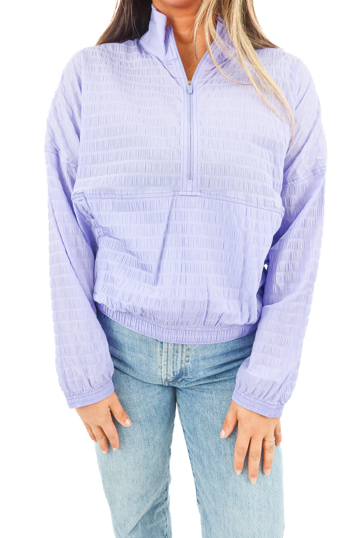 spanx amethyst 1/4 zip active run jacket NWT (M; retail $128)