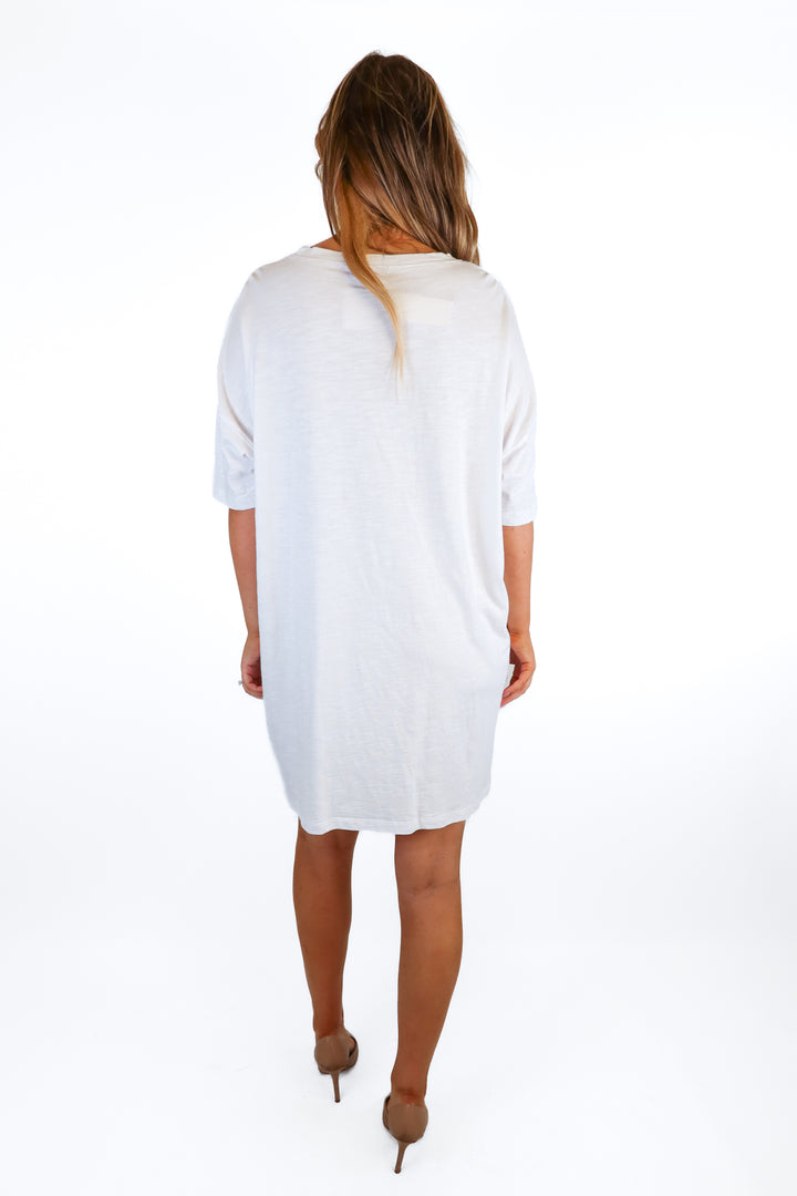 zsupply oversized white t-shirt dress NWT (L)