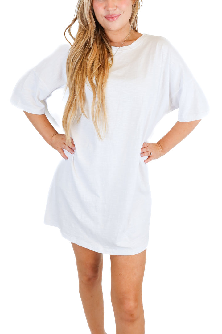 zsupply oversized white t-shirt dress NWT (L)
