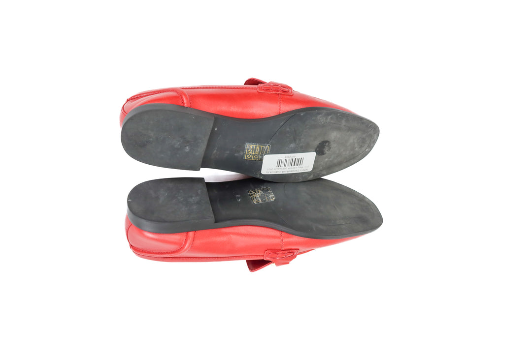 Jeffery Campbell red mules (8.5; retail $175)