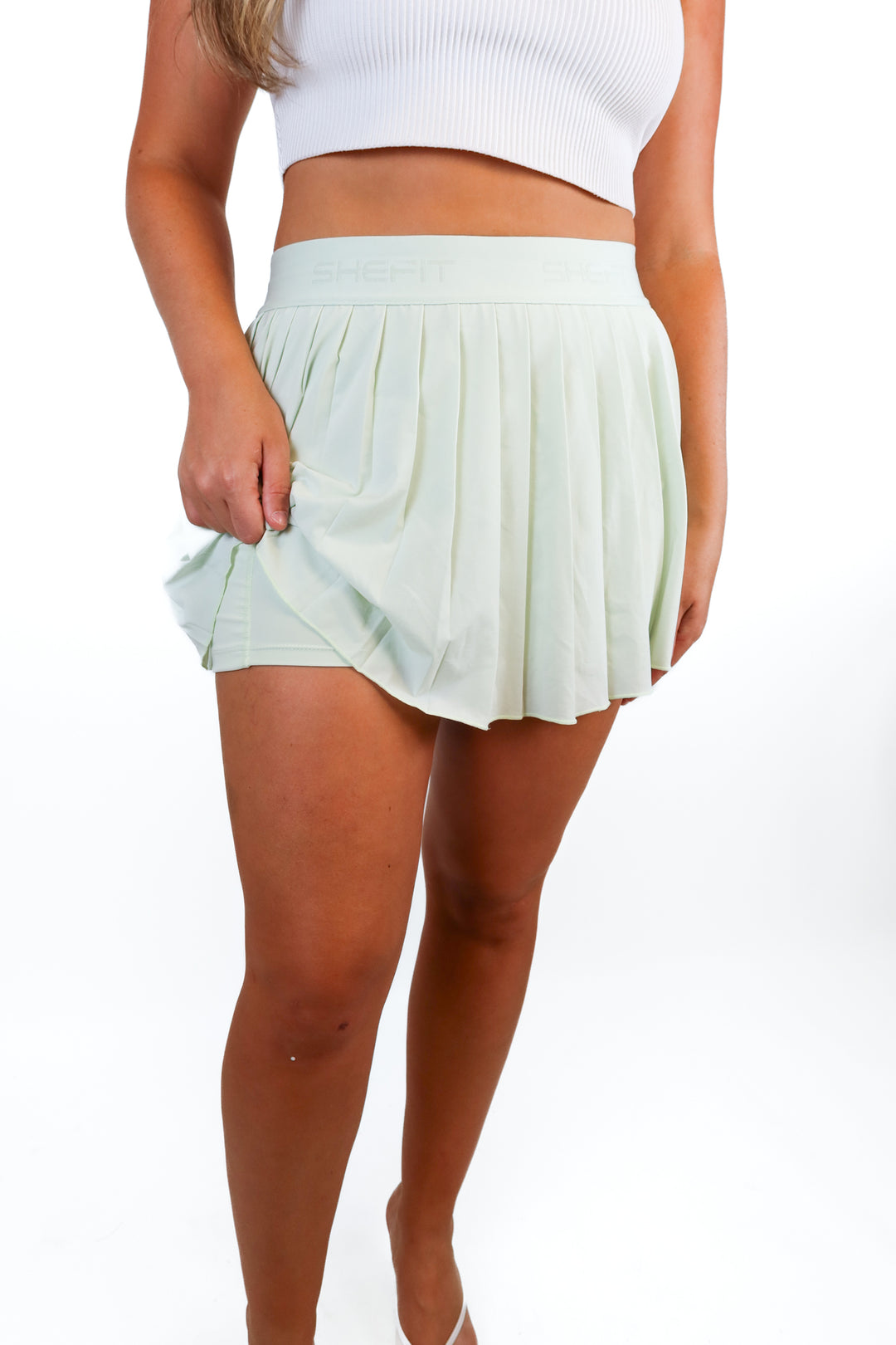 she fit mint green activewear skirt (L)*