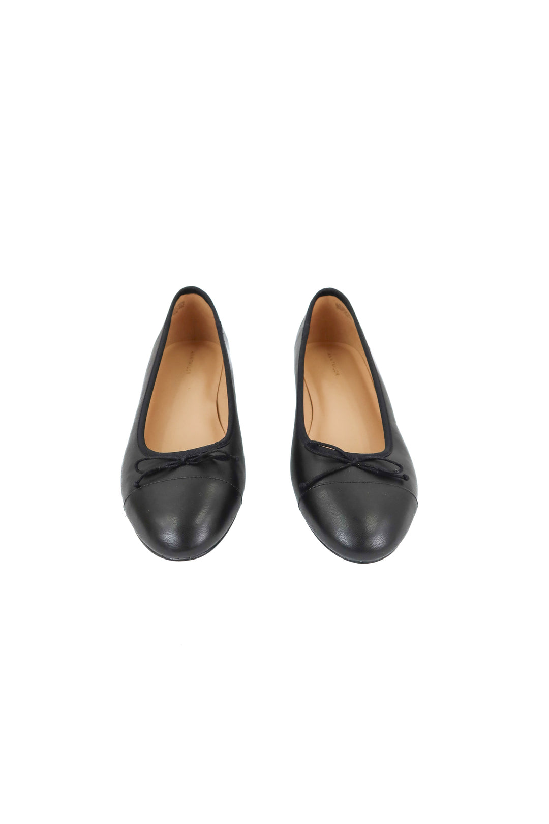 Ann Taylor black leather flats (7.5)