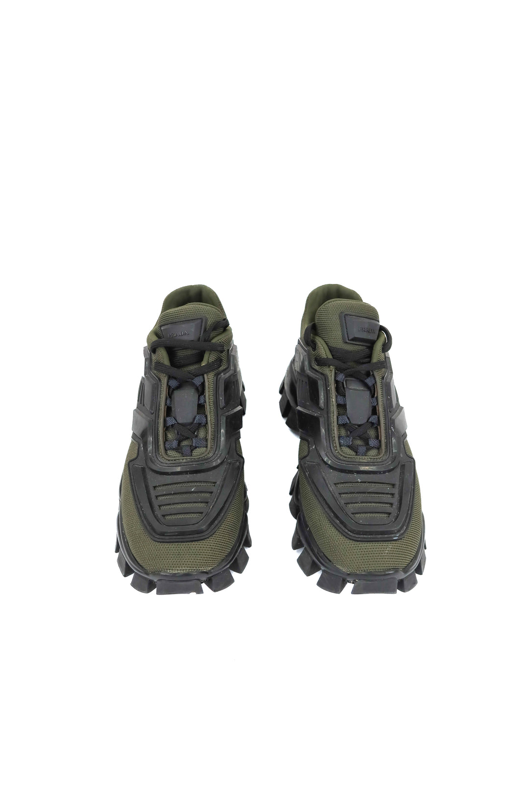 Prada Cloudburst Thunder "Olive Black" Sneakers (SIZE 37.5; retail $1,200)