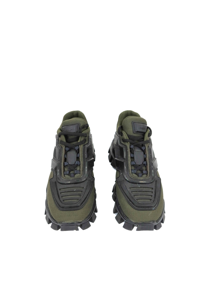 Prada Cloudburst Thunder "Olive Black" Sneakers (SIZE 37.5; retail $1,200)