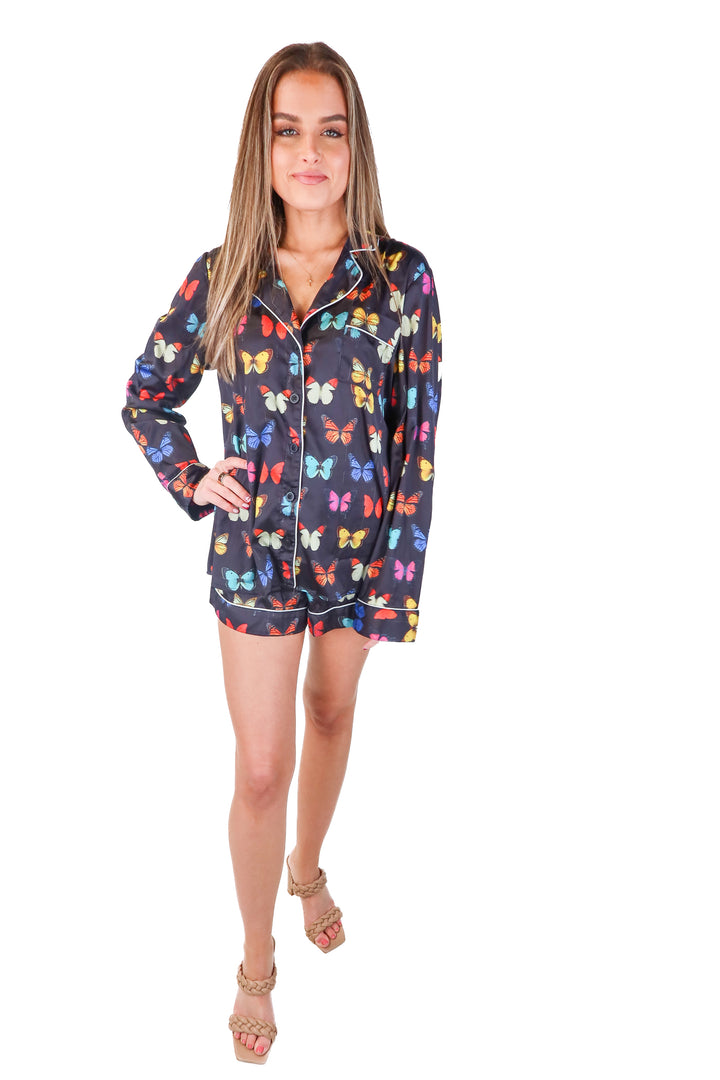 show me your mumu butterfly pj set (xs)