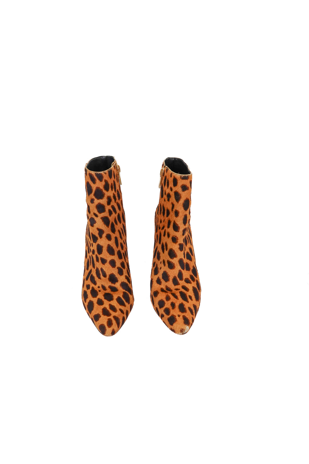 Vince Camuto spotted booties (8; retail $165)