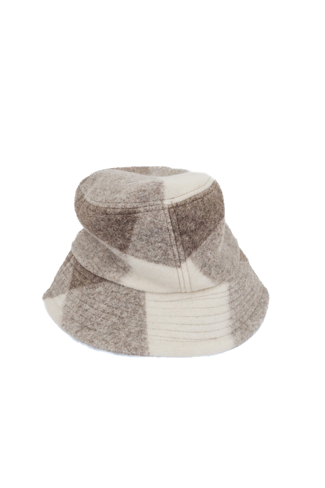 Varley tan and white wool bucket hat (retail $38)