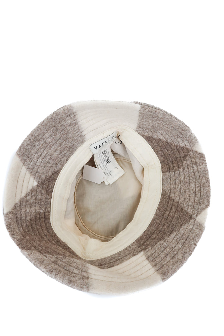 Varley tan and white wool bucket hat (retail $38)