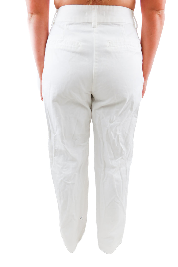 favorite daughter white the favorite wide leg denim pants (10; retail $248)