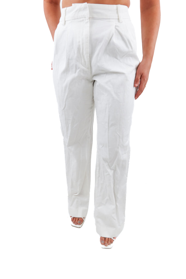 favorite daughter white the favorite wide leg denim pants (10; retail $248)
