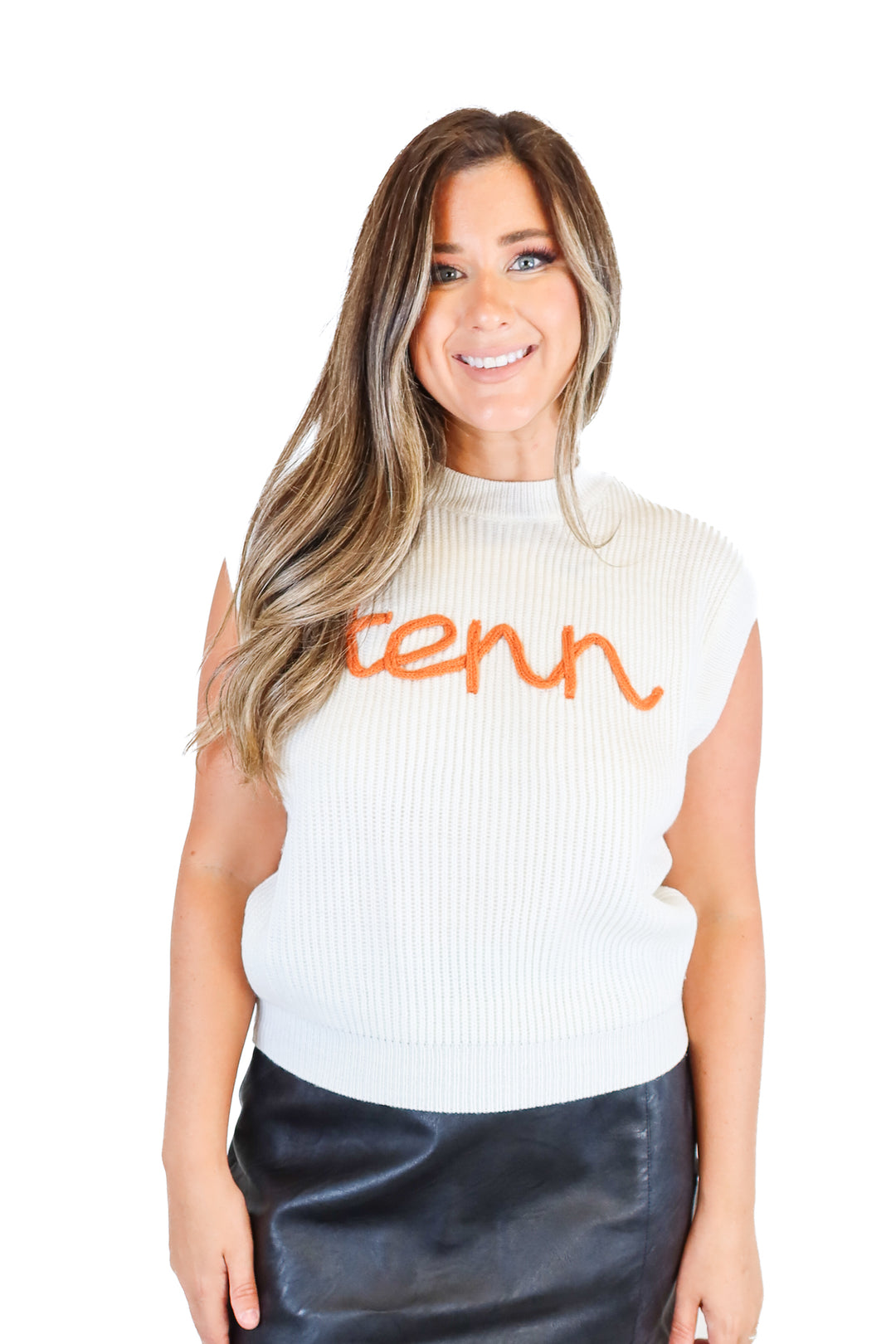 Cloud Ten ivory Tennessee Vols sweater  vest NWT (S; retails for $55)