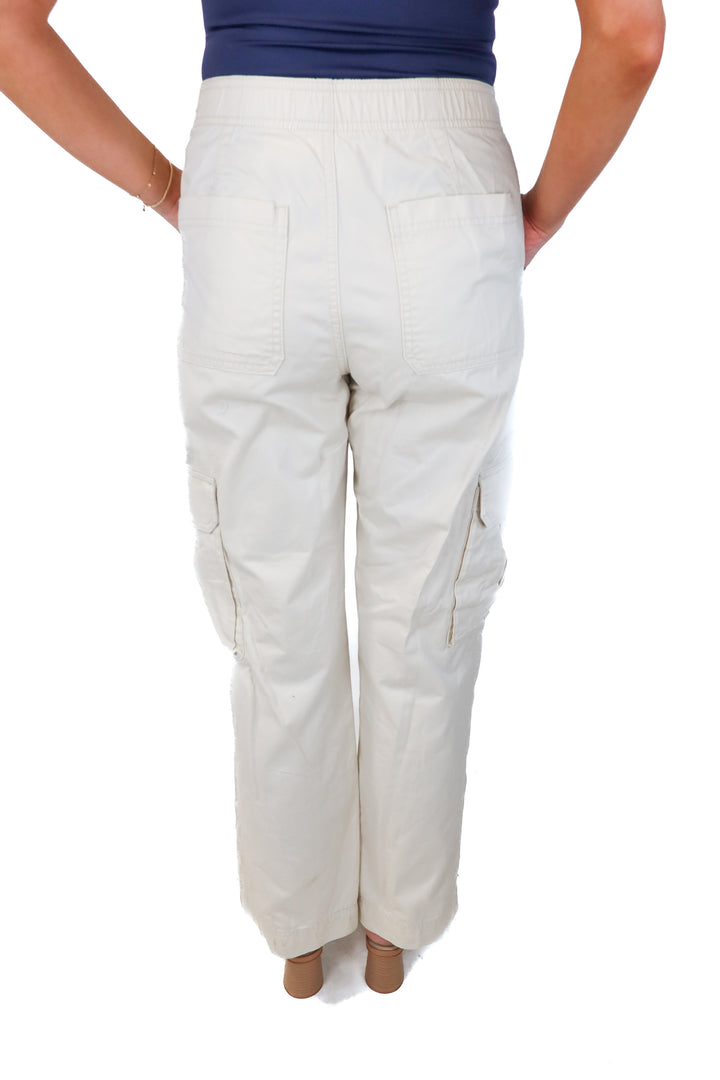 abercrombie & fitch beige cargo pants (26/2r)