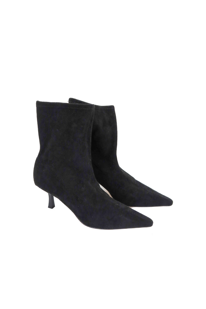 Ann Taylor black suede boots (7.5)
