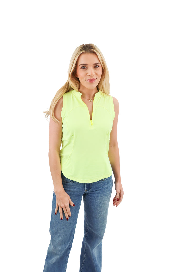 Lululemon neon yellow active top (6; retail $68)