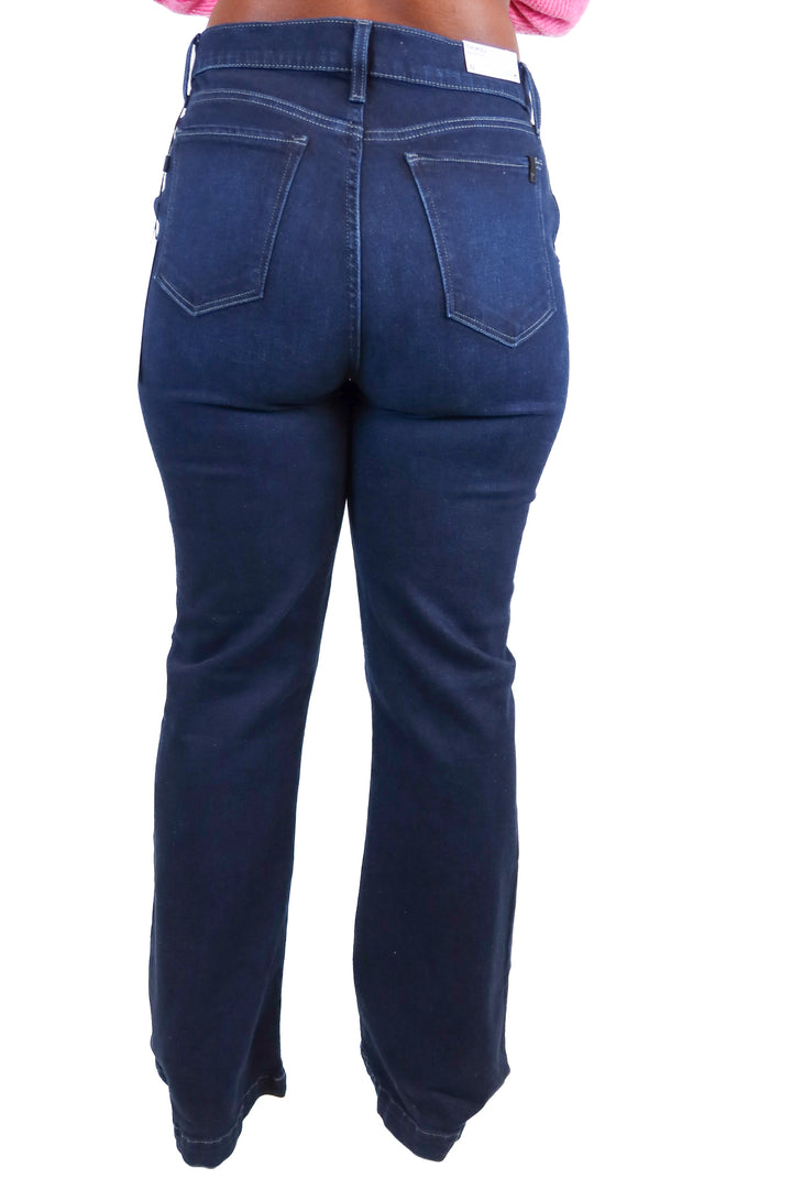 joe's dark wash high rise flare jeans (14/32) NWT