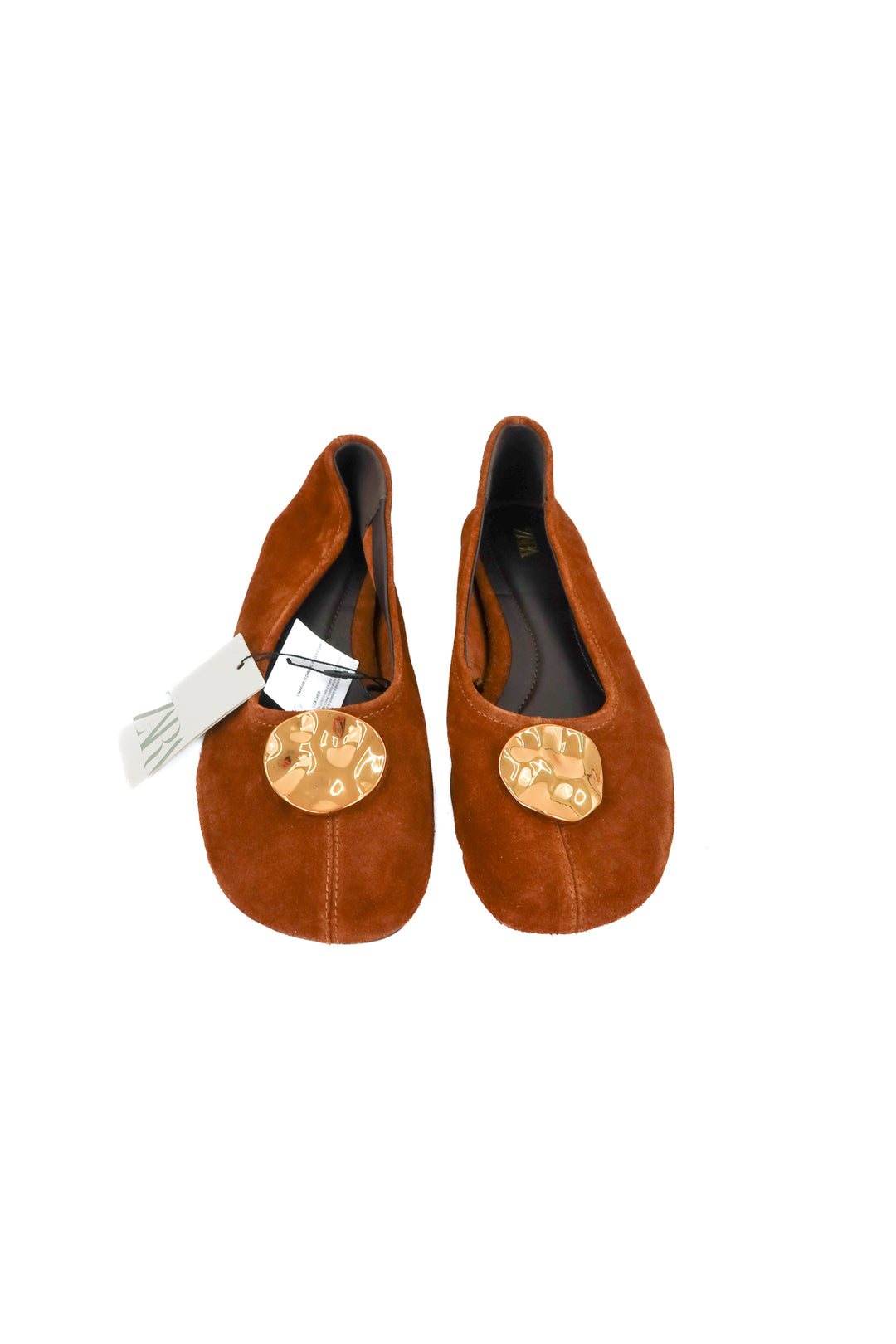 Zara suede flats (38) NWT