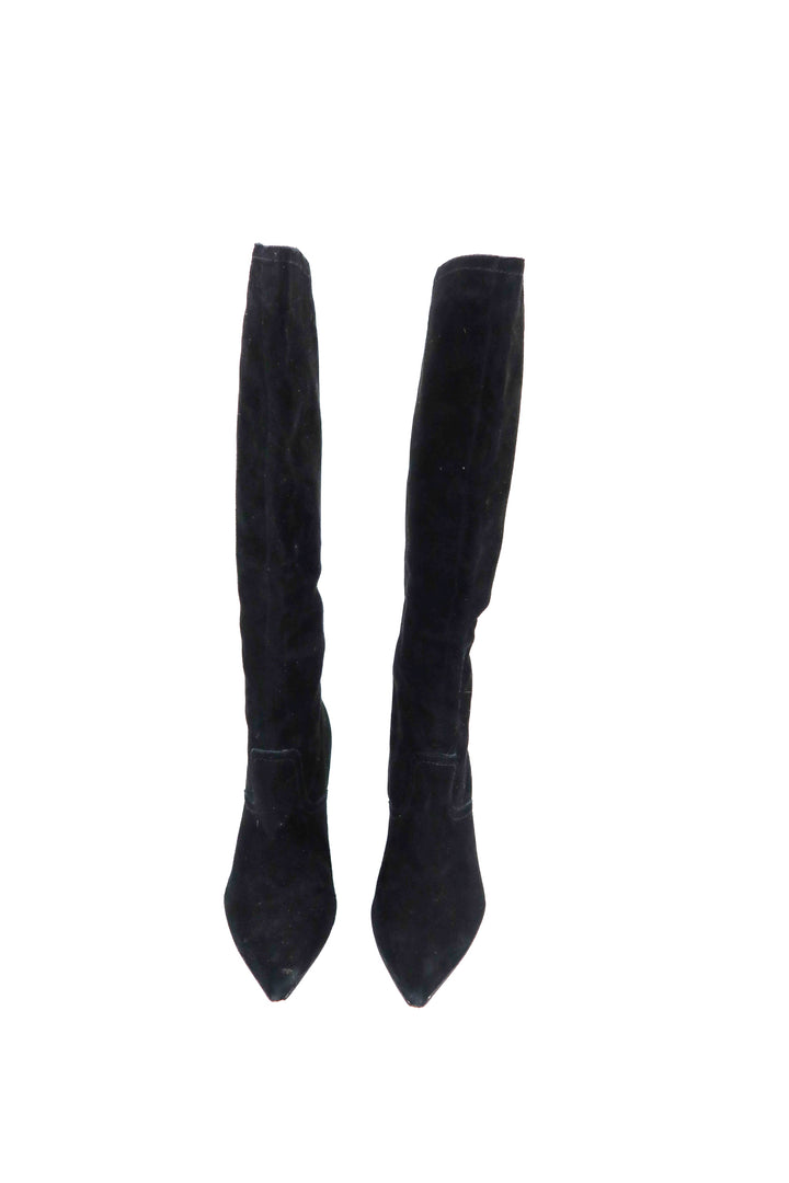 Dolce Vita black suede boots (7; retail $200)