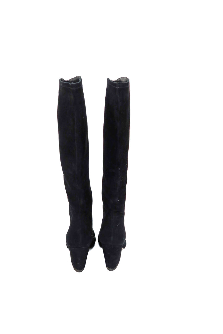 Dolce Vita black suede boots (7; retail $200)
