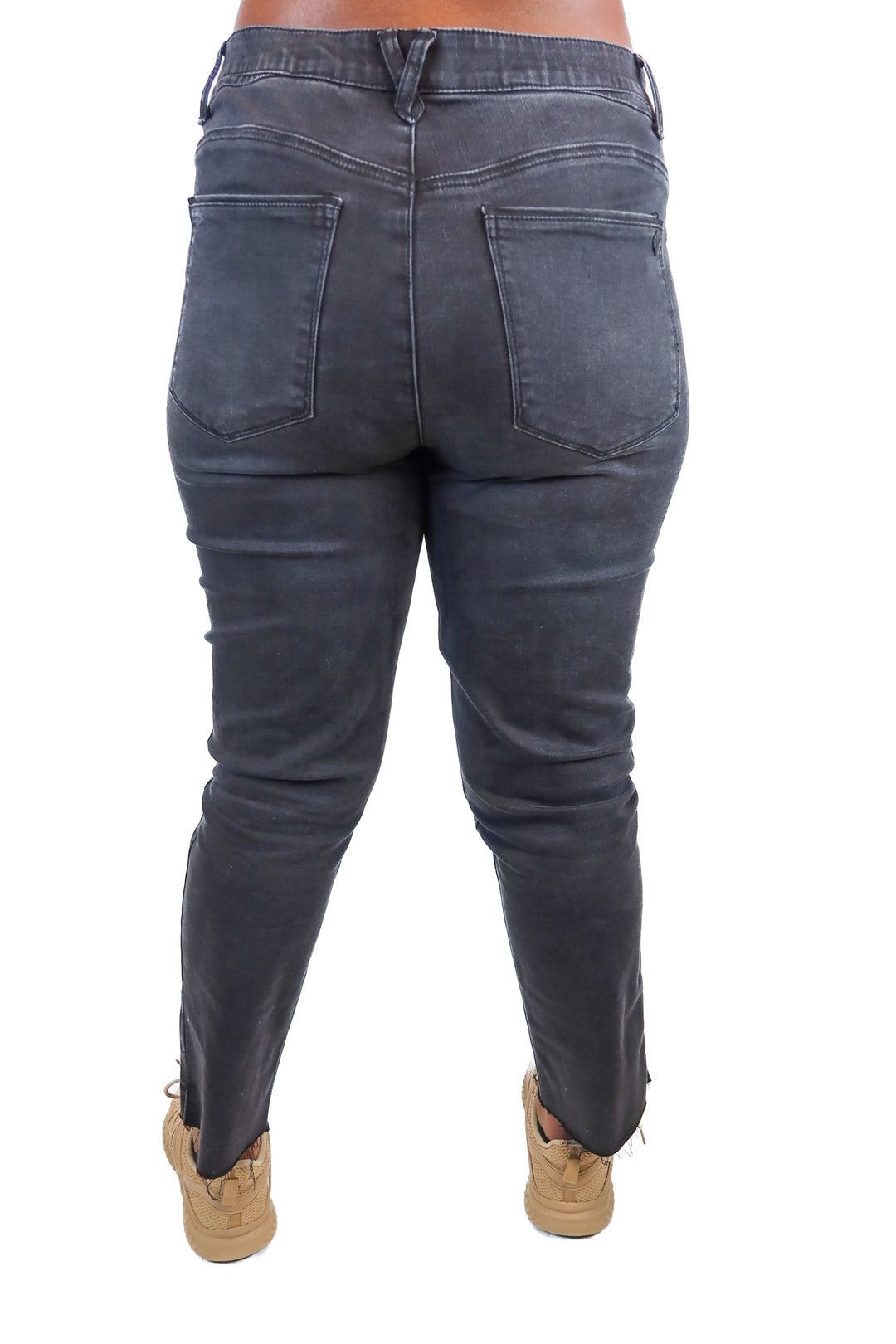 democracy black straight leg jeans (XXL)