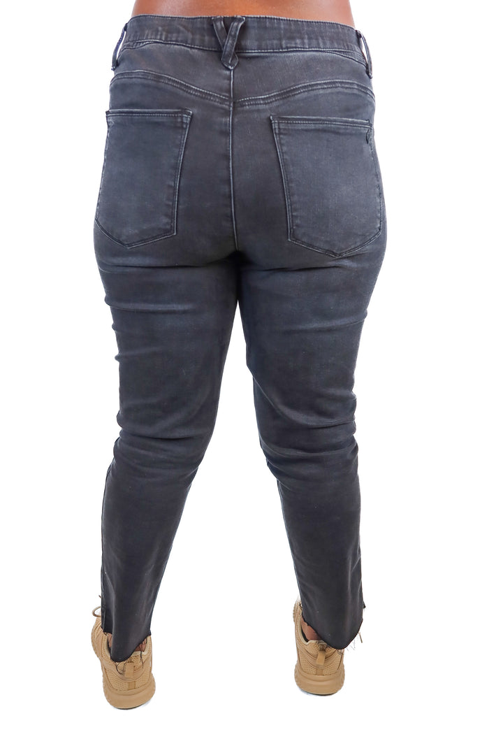 democracy black straight leg jeans (XXL)