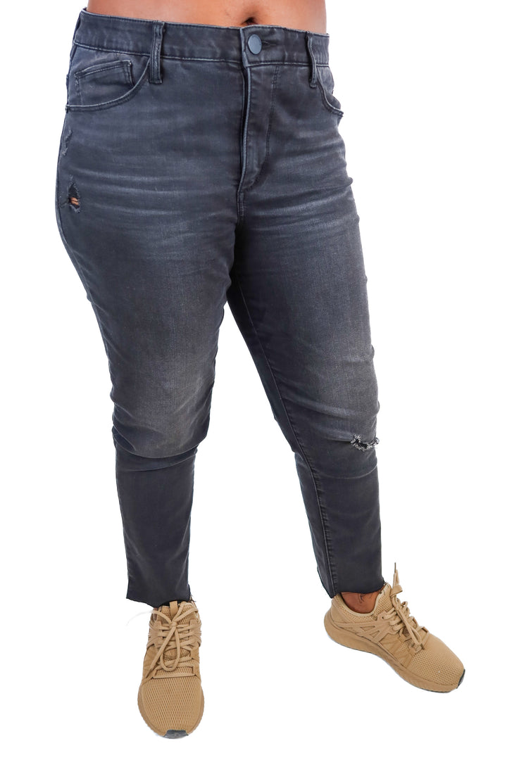 democracy black straight leg jeans (XXL)