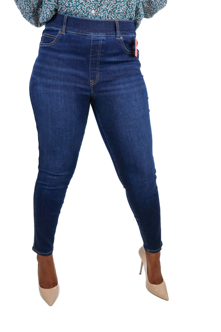 spanx dark wash ankle skinny jeans NWT (XL; retail $128)