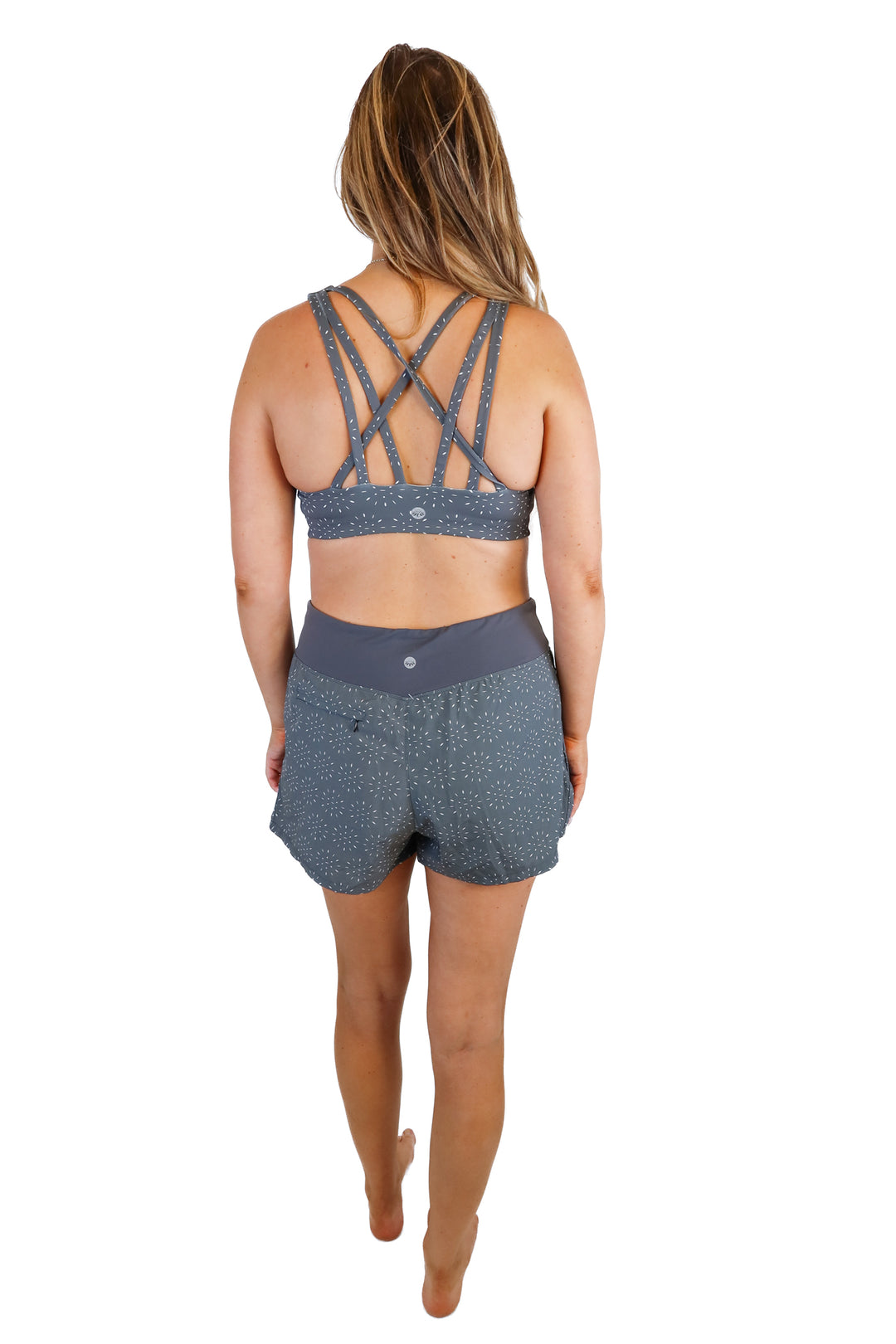 senita athletics dark grey activewear set (L)
