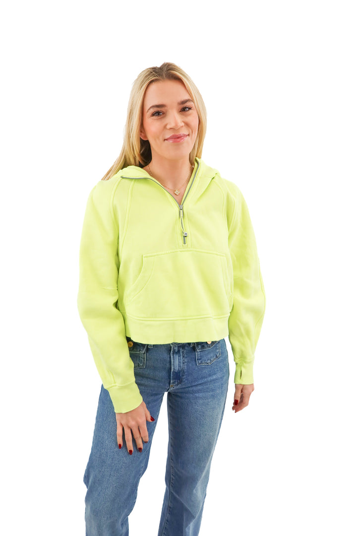 Lululemon neon yellow scuba jacket (XS/S; retail $118)