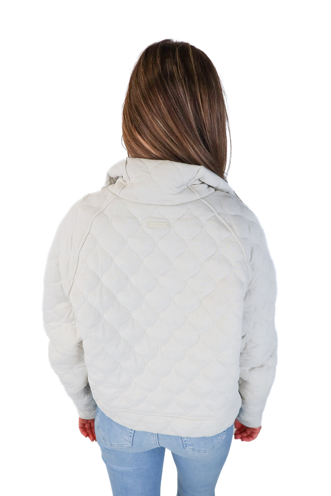 lululemon bone quarter zip (m/L)