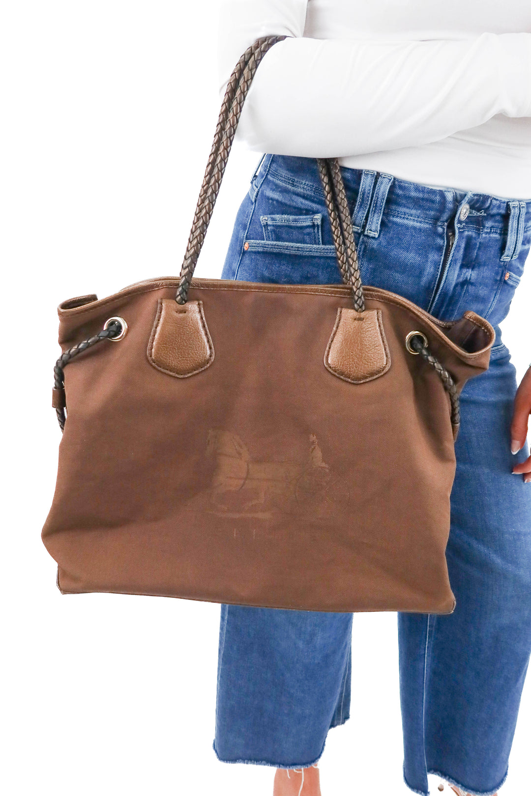 Celine Carriage Shoulder Bag in Canvas (vintage)