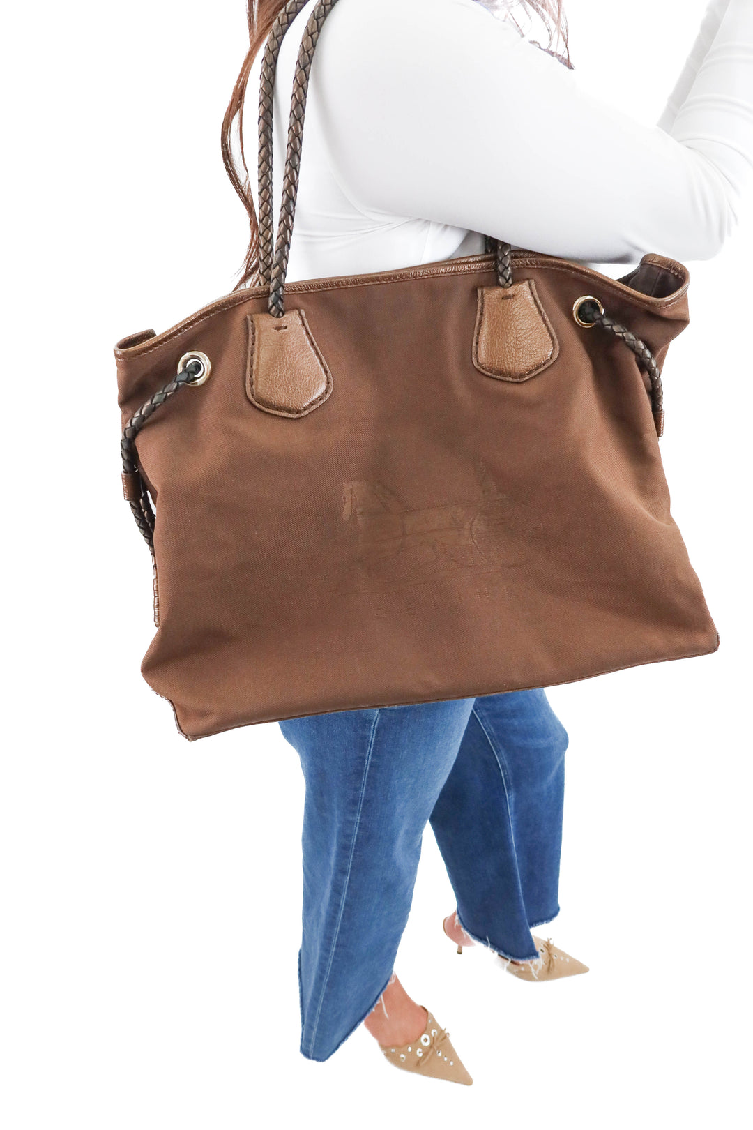 Celine Carriage Shoulder Bag in Canvas (vintage)