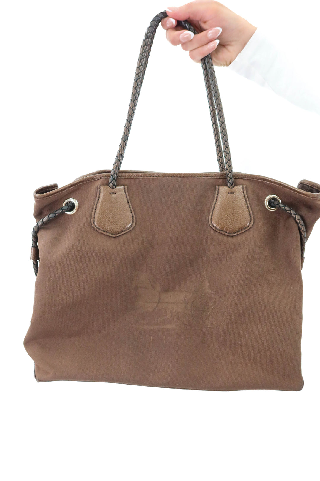 Celine Carriage Shoulder Bag in Canvas (vintage)