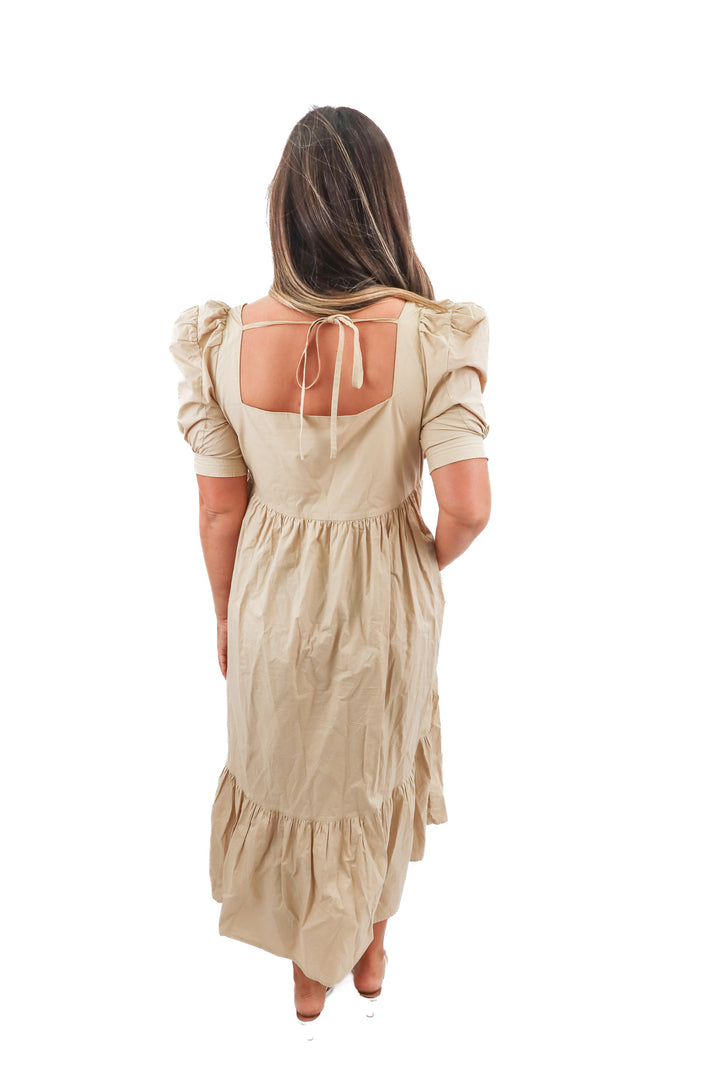 en saison tan maxi dress (M)