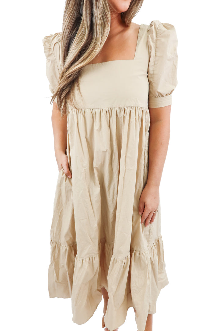 en saison tan maxi dress (M)