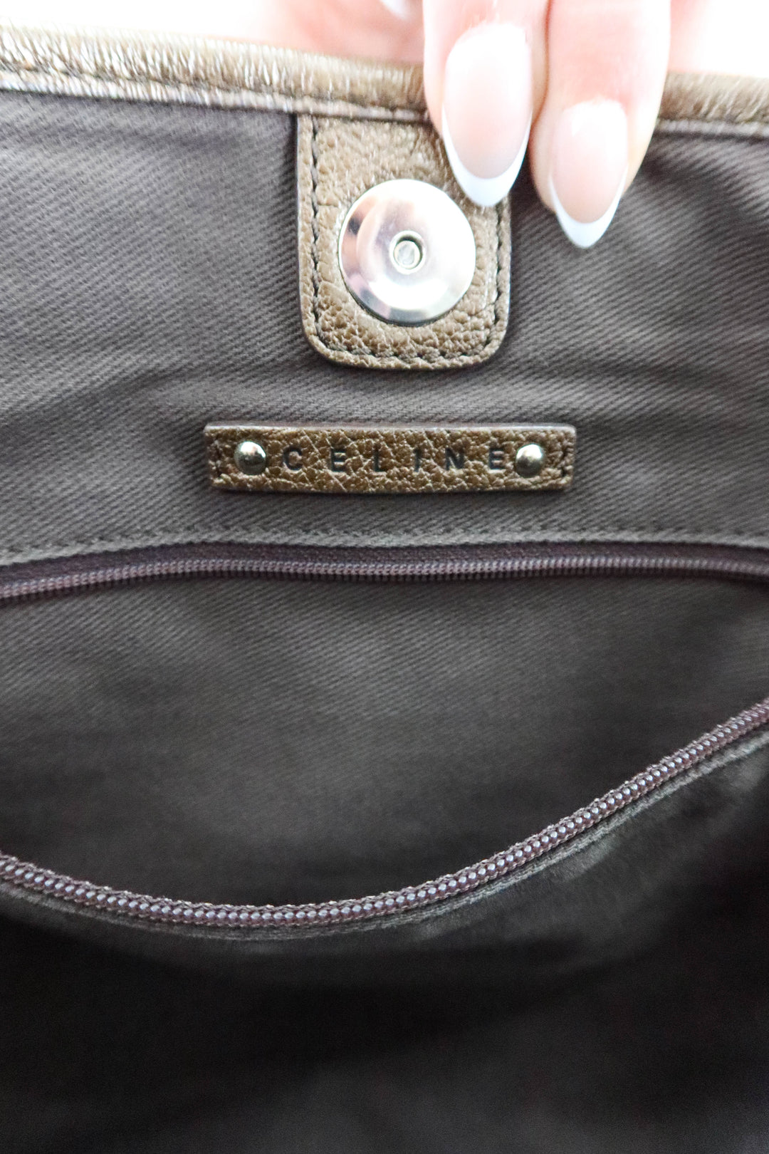 Celine Carriage Shoulder Bag in Canvas (vintage)