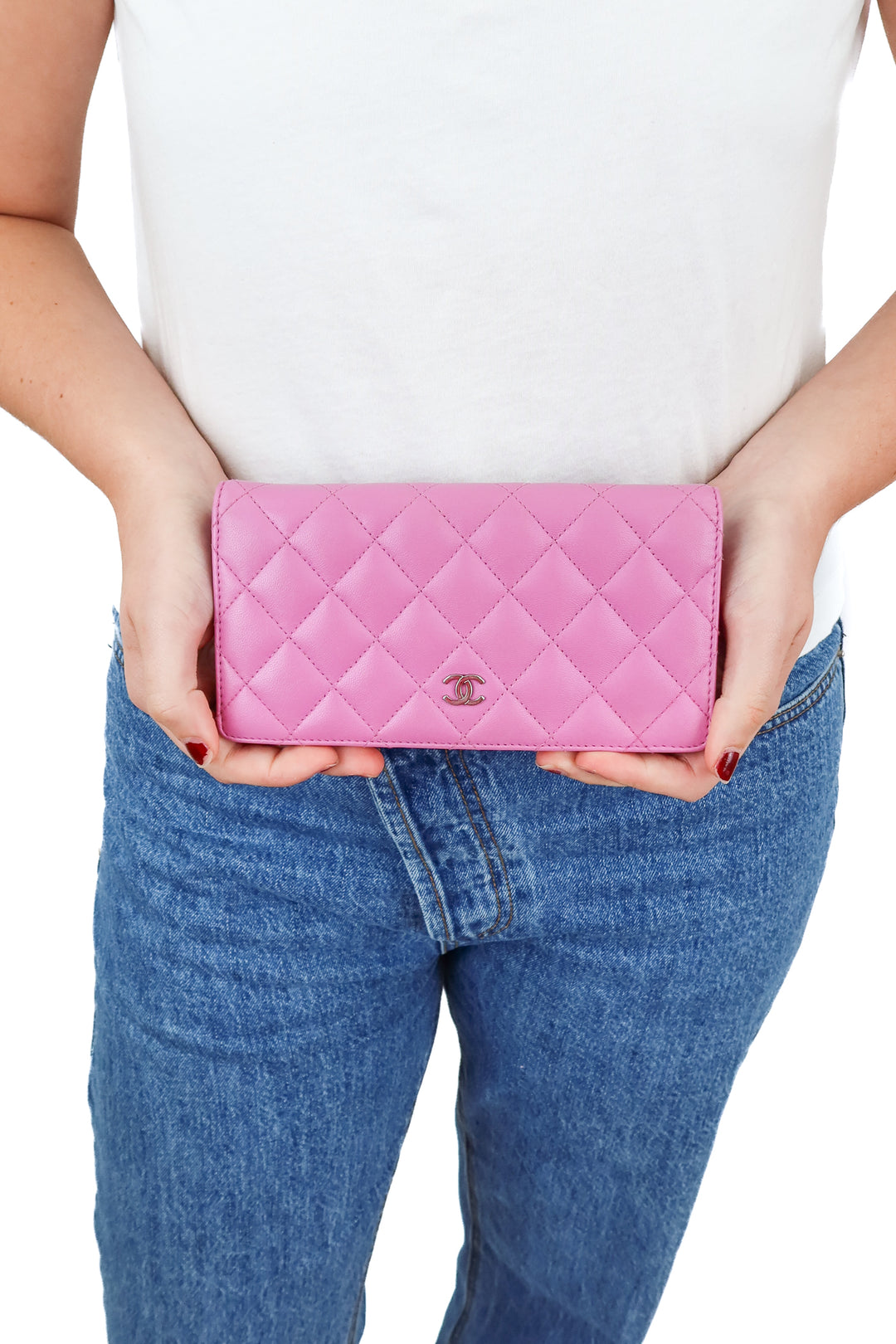 Chanel Lambskin Lilac Wallet (Like New; retail $1795)