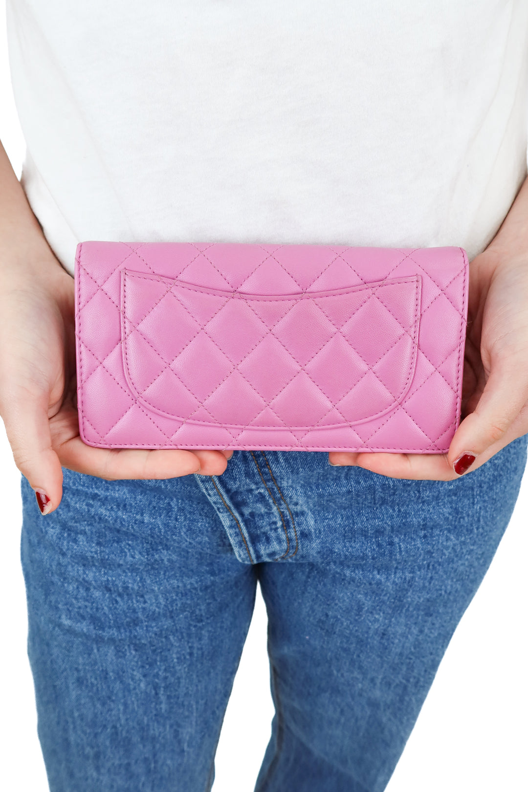 Chanel Lambskin Lilac Wallet (Like New; retail $1795)
