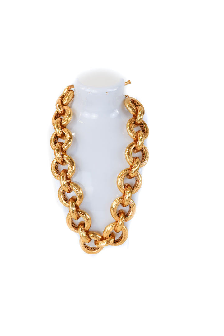 julie vos gold "cannes link necklace" NWT (retails $495)