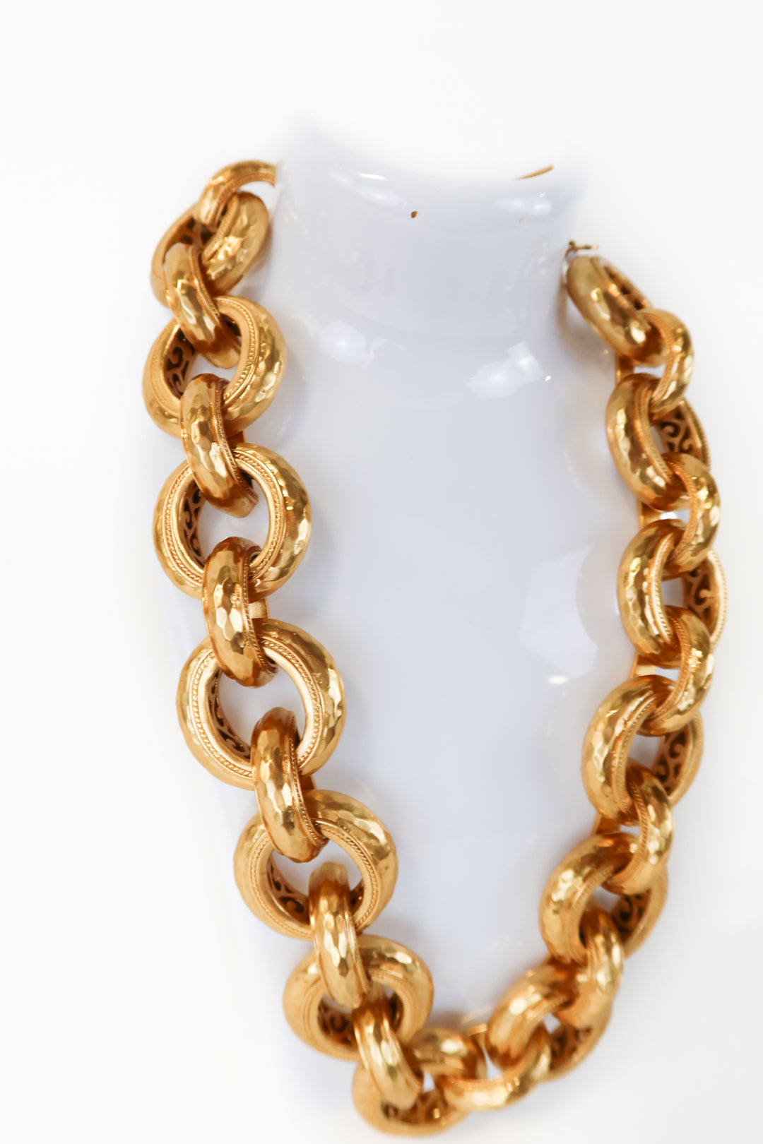 julie vos gold "cannes link necklace" NWT (retails $495)