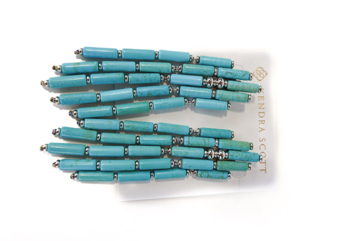Kendra Scott blue beaded earrings NWT (retail $198)