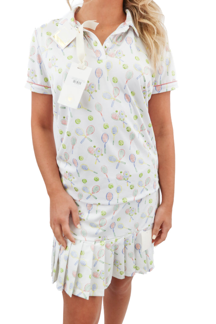 Dondolo tennis print active set NWT (M; retail $120)