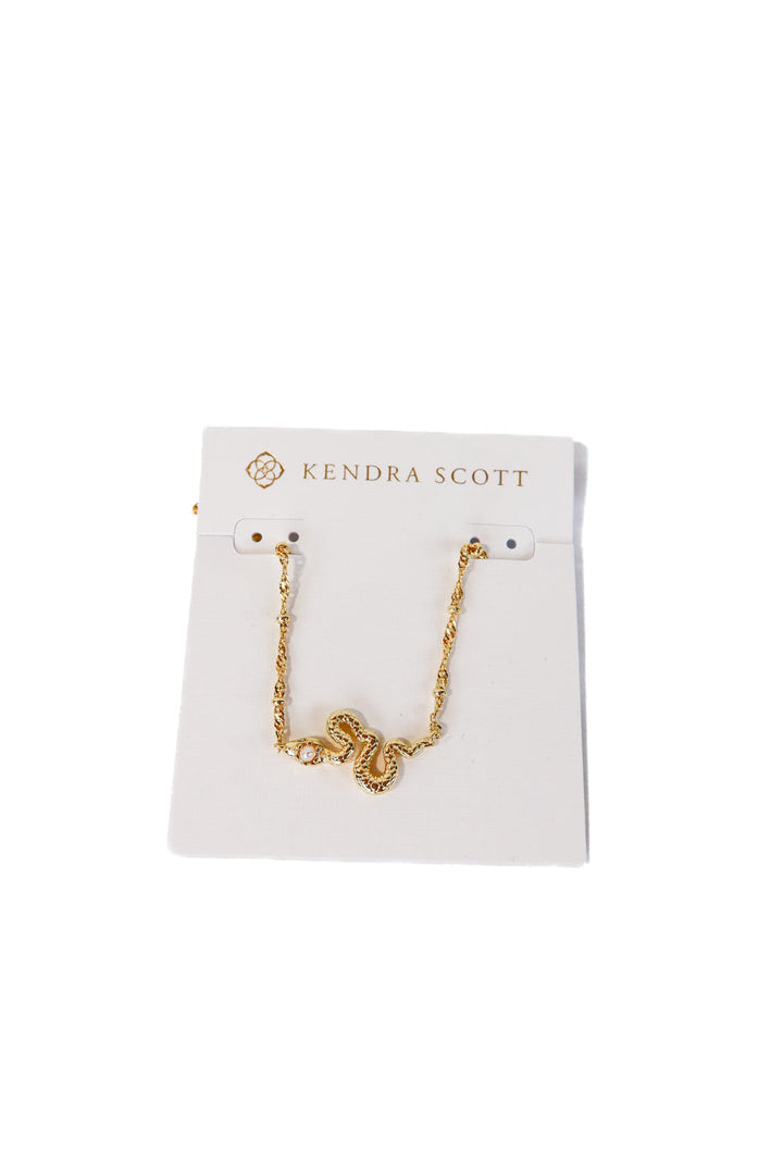 Kendra Scott gold snake necklace NWT (retail $75)