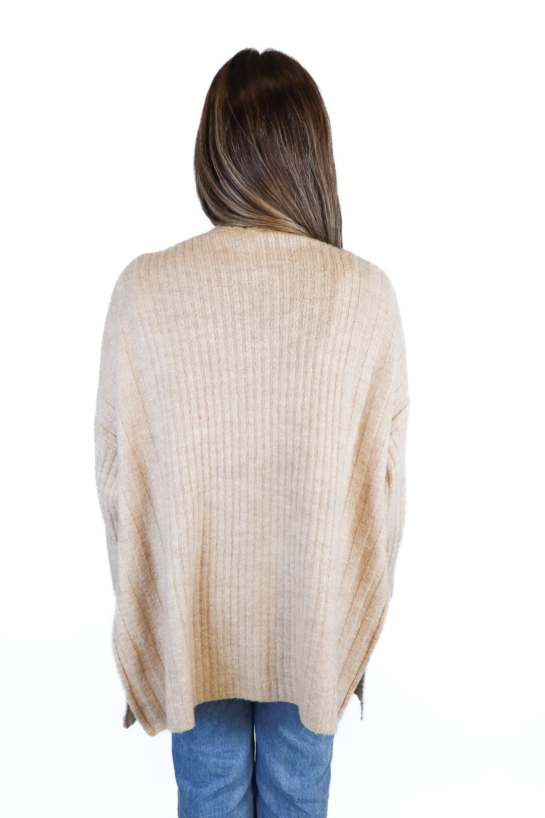 Top Shop taupe knit cardigan (S/M)