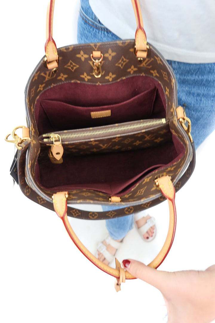 Louis Vuitton Montaigne Monogram MM Two Way Tote (retail $3,400)