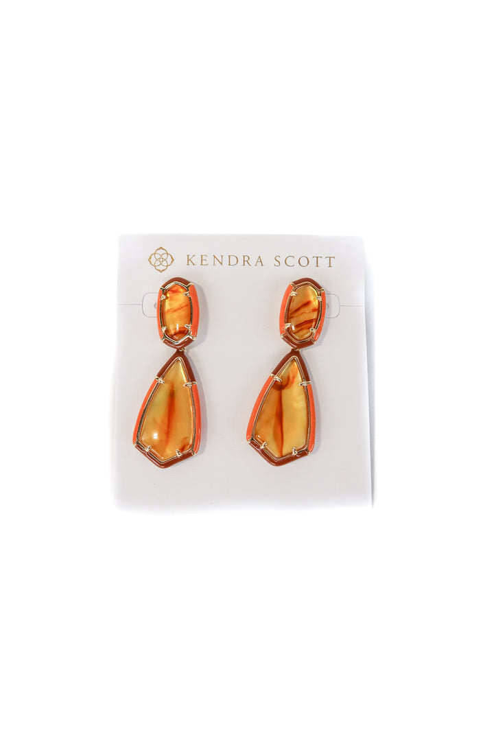 Kendra Scott brown gem earrings NWT (retail $98)